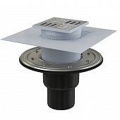 Купить Трап Alca Plast APV4344 сливной с прямым стоком 105х105/50 мм по низкой цене