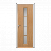 Купить Дверное полотно Olovi L4 М9x21, 3D, стекло, дуб, с притвором, 825х40х2040 мм по низкой цене