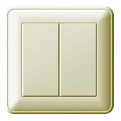 Купить Выключатель Schneider Electric W59 VS516-252-28 двухклавишный Слоновая кость по низкой цене