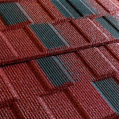 Купить Черепица Metrotile Metroviksen композитная красно-черная по низкой цене