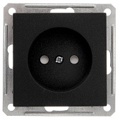 Купить Розетка Schneider Electric W59 RS16-151-6-86 одноместная с защитными шторками черный бархат по низкой цене