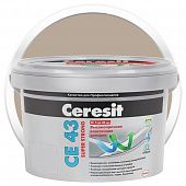 Купить Затирка Ceresit CE 43 Super Strong Багамы цементная для широких швов бежевая 2 кг по низкой цене