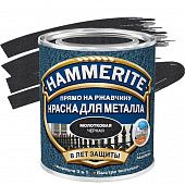 Купить Краска Hammerite по ржавчине молотковая черная 5 л по низкой цене