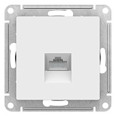 Купить Розетка Schneider Electric AtlasDesign ATN000183 RJ45 компьютерная оконечный одноместный белый по низкой цене