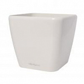 Купить Кашпо Lechuza Quadro white high gloss 43x43x40 см по низкой цене