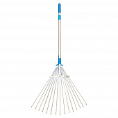 Купить Грабли веерные раздвижные с телескопической алюминиевой рукояткой по низкой цене