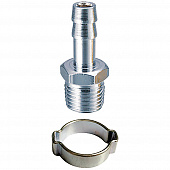 Купить Переходник Fubag 3/8 M на елочку 10 мм с обжимным кольцом 10x15 мм по низкой цене