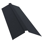 Купить Конек Grand Line Velur20 RAL 7024 плоский, 150х40х150 мм по низкой цене