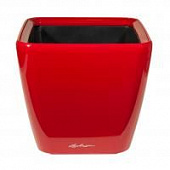 Купить Кашпо Lechuza Quadro LS Complete scarlet red high gloss 21x21x20 см по низкой цене