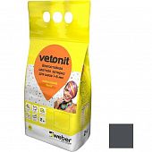Купить Затирка Weber.Vetonit Decor антрацит влагостойкая 2 кг по низкой цене