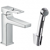 Купить Смеситель Hansgrohe Metropol 74522000 для биде c гигиеническим душем по низкой цене