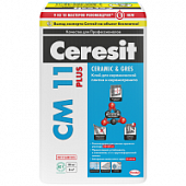 Купить Клей Ceresit CM 11 Plus для плитки, для наружных и внутренних работ, 25 кг по низкой цене