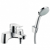 Купить Смеситель Hansgrohe Metris 31422000 на борт ванны по низкой цене