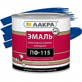 Купить Эмаль Лакра ПФ-115 синяя 2,8 кг по низкой цене