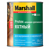 Купить Лак Marshall Protex Яхтный алкидно-уретановый полуматовый 0,75 л по низкой цене