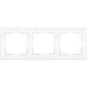 Купить Рамка Werkel Flock WL05-Frame-03-white белая трехместная по низкой цене