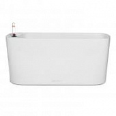 Купить Кашпо Lechuza Delta 20 Complete white high gloss 40x15x18 см по низкой цене