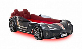 Купить Кровать-машина Cilek Carbed  GTi, цвет антрацит, 90х195 см по низкой цене