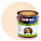 Купить Пропитка Belinka Lasur №11 для древесины белая 2,5 л по низкой цене