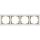 Купить Рамка Werkel Snabb WL03-Frame-04-white белая четырехместная по низкой цене