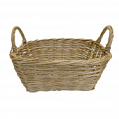 Купить Корзина плетеная Ушат квадратная 31x31x12/14 см по низкой цене