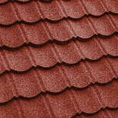 Купить Черепица Metrotile Aquapan композитная красная по низкой цене