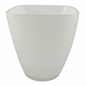 Купить Кашпо для орхидей стеклянное белое d13 см AMARANTA по низкой цене