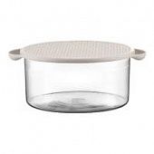 Купить Емкость для запекания с крышкой из термосиликона BODUM Hot Pot, 2.5л, цвет белый по низкой цене