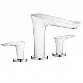 Купить Смеситель Hansgrohe Puravida 15448400 на борт ванны хром/белый по низкой цене