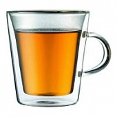 Купить Набор термобокалов (2 штуки) BODUM Canteen, 0.2л, цвет прозрачный по низкой цене