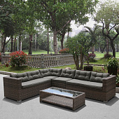 Купить Комплект мебели Афина-Мебель AFM-305B Brown/Grey коричневый по низкой цене