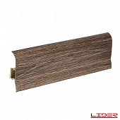 Деревянный, металлический, пластиковый напольный плинтус.