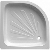 Купить Поддон Praktik душевой стальной эмалированный полукруглый 900х900х160 мм по низкой цене