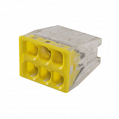 Купить Клемма 2273-246 соединительная для быстр. монтажа 6-пров. (1,0-2,5 мм2) 380В 24А IP30 уп. 90 штук по низкой цене