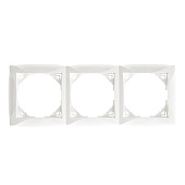 Купить Рамка Schneider Electric Дуэт WDE000103 белая трехместная по низкой цене