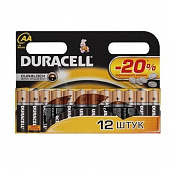 Купить Батарейка Duracell Basic AA LR6 Bl-12 алкалиновая 12 шт по низкой цене