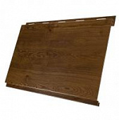 Купить Сайдинг Grand Line Вертикаль Colority Print Antique Dub, металлический, 0,5 мм по низкой цене