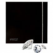 Купить Вентилятор S&P Silent-100 CZ Swarovski Desing Black вытяжной по низкой цене
