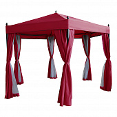 Купить Шатер садовый 1,8х1,8х2,6 м со стенками и антимоскитной сеткой по низкой цене