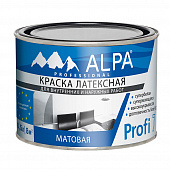 Купить Краска моющаяся латексная Alpa Profi 7 белая 0,5 л по низкой цене