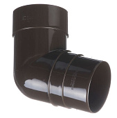 Купить Колено трубы Docke ПВХ Premium D120/85 мм угол 72 градуса RAL 8017 Шоколад по низкой цене