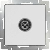 Купить Розетка Werkel WL01-TV-2W телевизионная одноместный проходной белый по низкой цене
