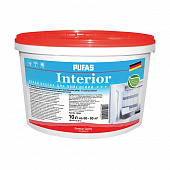 Купить Краска PUFAS  Interior в/д, интерьерная, oснова А, белая 10 л по низкой цене