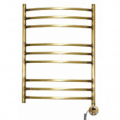 Купить Полотенцесушитель Domoterm Калипсо бронза П9 электрический, правое подключение 500х700 мм по низкой цене