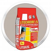 Купить Затирка Litokol Litochrom 1-6 C.30 жемчужно-серая цементная для швов 5 кг по низкой цене