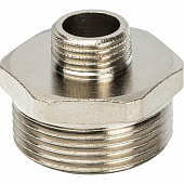 Купить Ниппель Stout переходной SFT-0004-011412 1 1/4х1/2 дюйма никелированный с наружной резьбой по низкой цене
