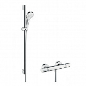 Купить Набор Hansgrohe Croma Select S Vario 27014400 душевой с термостатом белый/хром по низкой цене