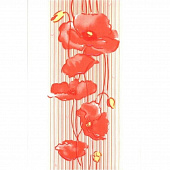 Купить Плитка НЗКМ Альба Маки керамическая алая 300x200 мм по низкой цене