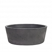 Купить Кашпо бетонное Бонсай круг d30 см графит по низкой цене