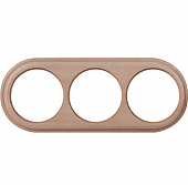 Купить Рамка Werkel Legend WL15-frame-03 светлый бук трехместная по низкой цене